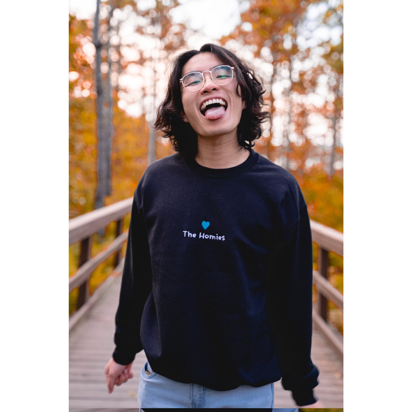 Homies Blue Heart Unisex Sweatshirt