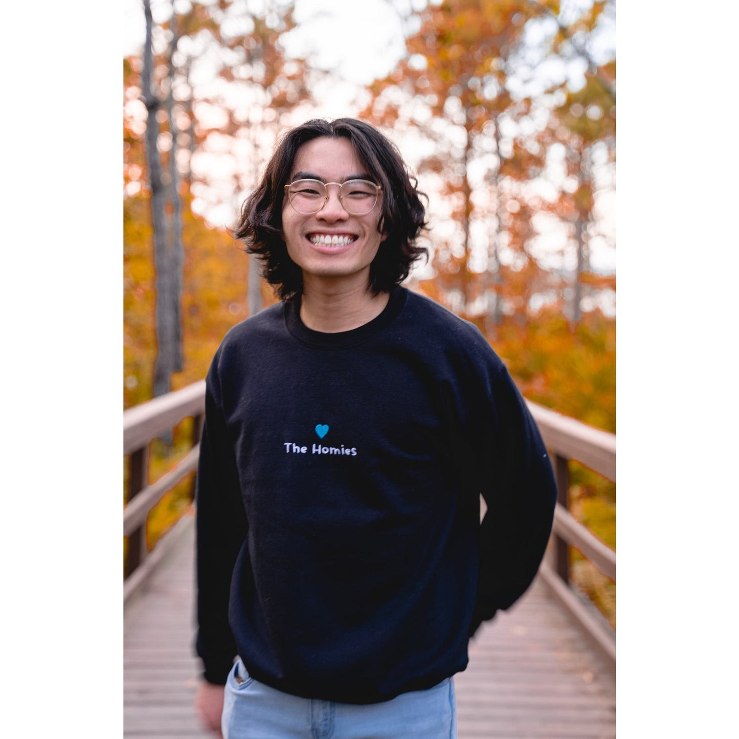 Homies Blue Heart Unisex Sweatshirt